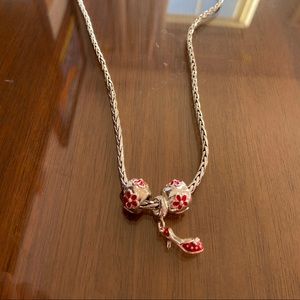 Brighton Red Heel Charm Necklace